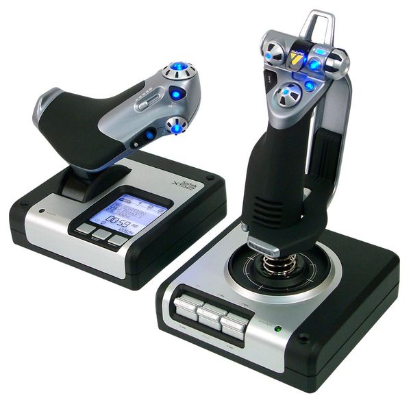 Logitech G Flight Control System Nero. Argento Usb 2.0 Simulazione Di Volo Analogico Digitale Pc-image