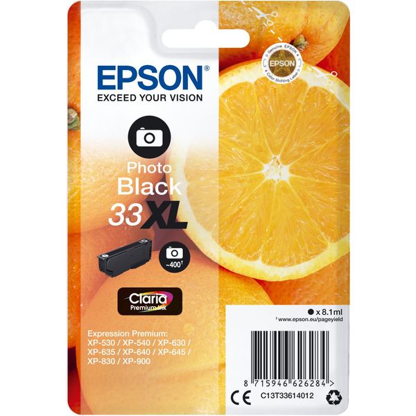 Epson Oranges C13T33614022 Cartuccia D'inchiostro 1 Pz Originale Resa Elevata (Xl) Nero Per Foto-image