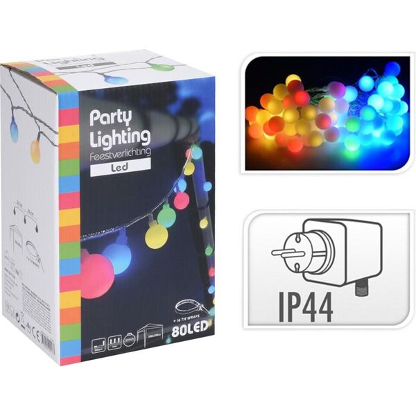 Homestyling Catena Luminosa Led Party Da Esterno Colorata 80 Led KO-AX8779200-image