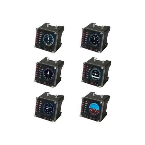 Logitech G Flight Instrument Panel Nero Usb 2.0 Simulazione Di Volo Analogico Digitale Pc-image