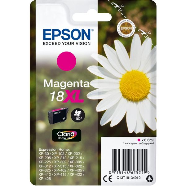 Epson Daisy Cartuccia Margherita Inchiostri Claria Home 18XL Magenta-image