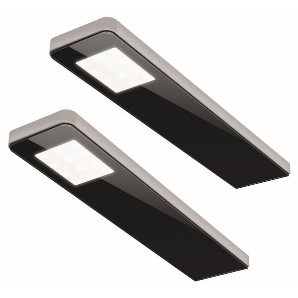 Lampada Led Sottopensile Da Cucina Key Panel, Set Di Luci 2X5 W Dimmerabile-image