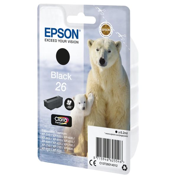 Epson Polar Bear Cartuccia Nero - Resa Standard - Inchiostro A Base Di Pigmento - 6,2 Ml - 220 Pagine - 1 Pz-image