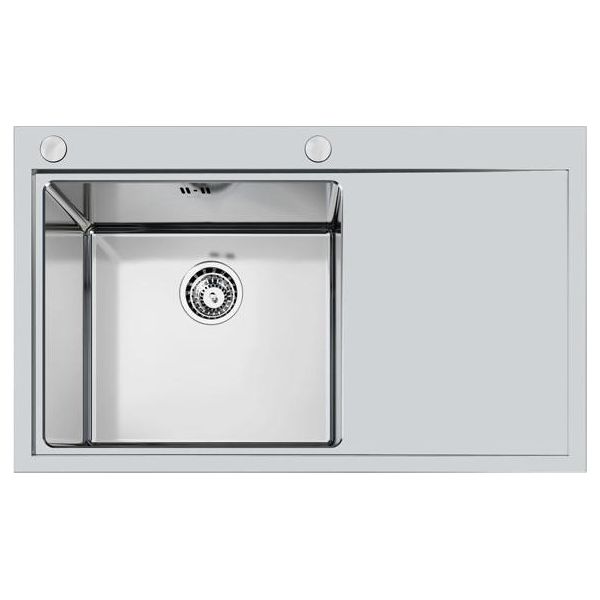 Foster Master 86.1V.FT Lavello Ad Incasso Rettangolare Acciaio Inox-image