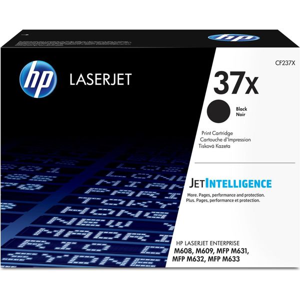 Hp 37X High Yield Black Original Laserjet Toner Cartridge (CF237X) (25,000 Pages)-image