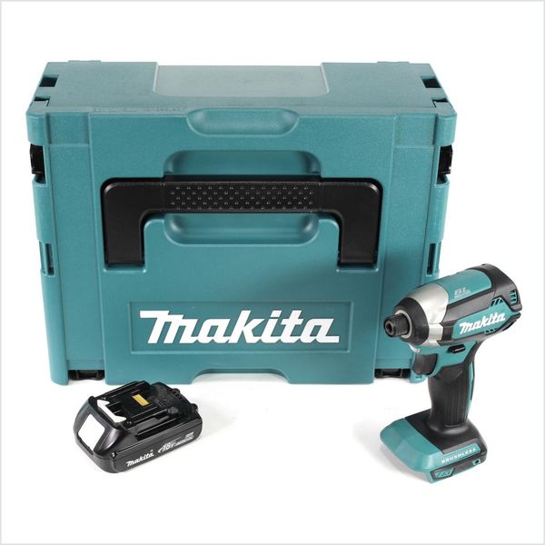 Avvitatore A Impulsi A Batteria Makita Dtd 153 Y1J 18 V In Makpac + 1X Bl 1815 N 1,5 Ah Li-Ion-image