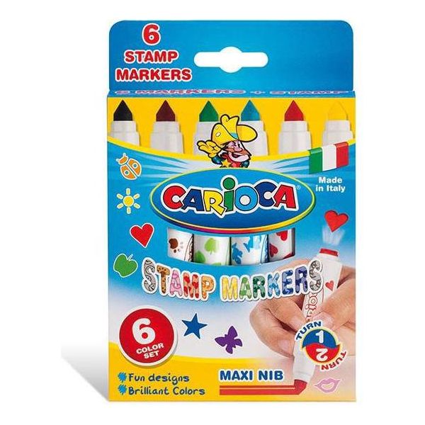 Carioca Stamperello Marcatore Multi Multicolore 6 Pz-image