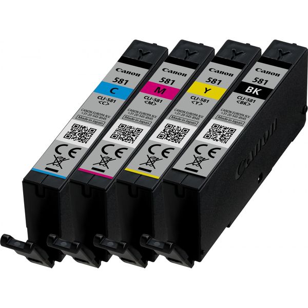 Canon Confezione Multipla Di Cartucce D'inchiostro CLI-581 Bk/C/M/Y-image