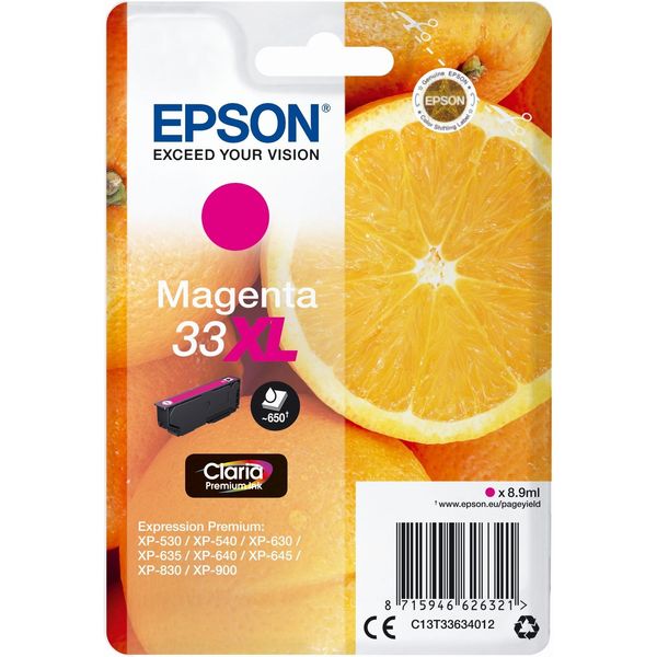 Epson Oranges Cartuccia Magenta T33XL Claria Premium-image