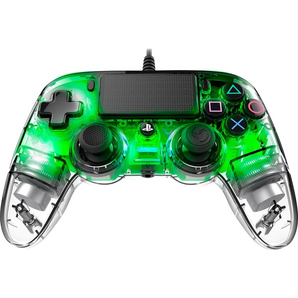 Nacon Nacon PS4OFCPADCLGREEN Controller Di Gioco Verde, Gamepad Usb Trasparente Analogico/Digitale Pc, Playstation 4-image
