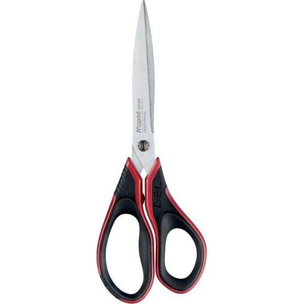 Maped 499210 Forbici Da Cancelleria Universale Taglio A Zig Zag Nero, Rosso, Argento-image