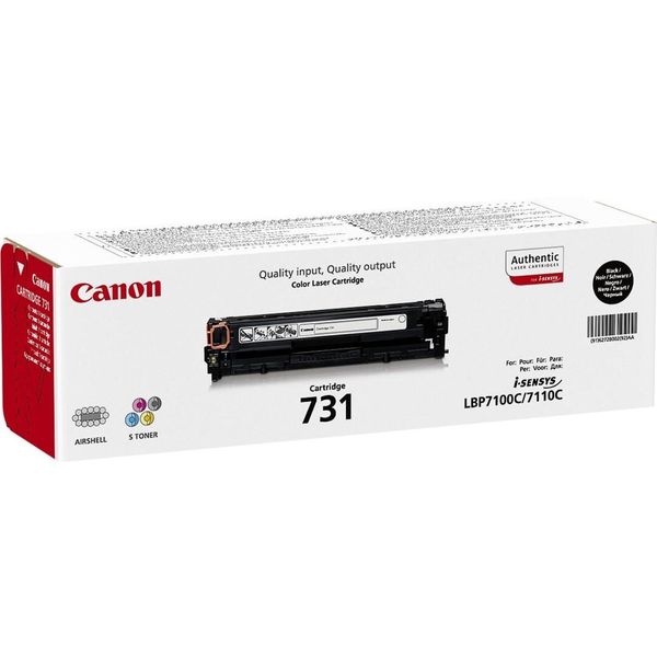 Canon 731 Bk - Nero - Originale - Cartuccia Di Toner - Per I-Sensys Lbp7100Cn, Lbp7110Cw, Mf8230Cn, Mf8280Cw (6272B002)-image