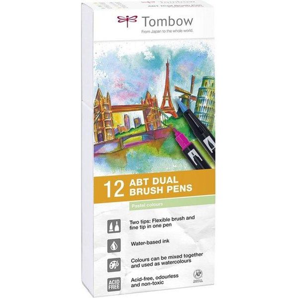 Tombow ABT-12P-2ABT Set 12 Colori Pastello-image