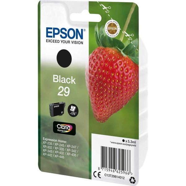 Epson 29 - 5,3 Ml - Nero - Originale - Blister - Cartuccia D'inchiostro-image