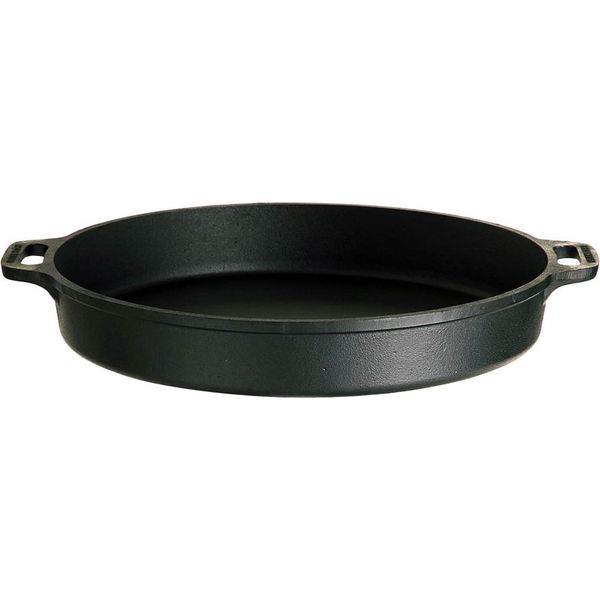 Robusta Padella In Ghisa Ø 50 Cm, Nera, Per Tutti I Tipi Di Piano Cottura, Anche A Induzione, Uso Versatile-image