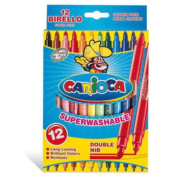 Carioca Birello Marcatore Fine/Medio Multicolore 12 Pz-image