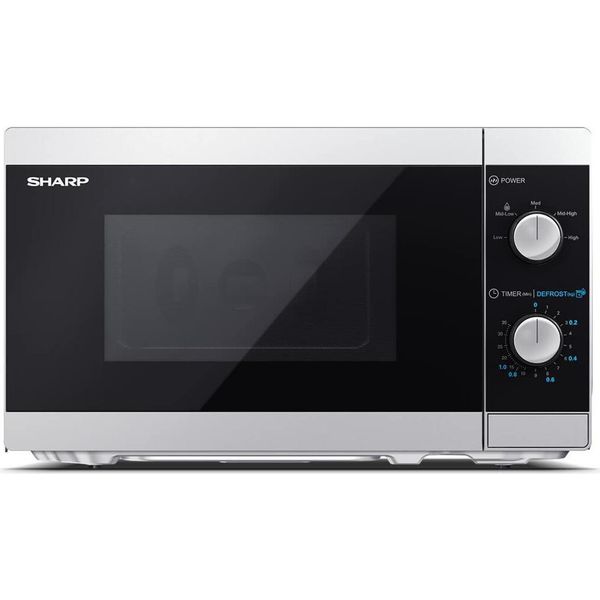 Forno A Microonde Sharp YC-MS01E-S Superficie Piana 20 L 800 W Bianco Nero-image