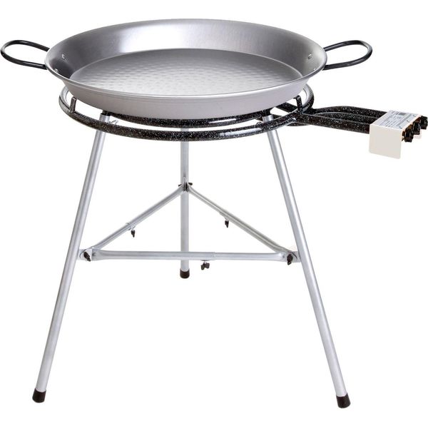 Paella World Comfort Line Set 6 Con Bruciatore E Padella Per Paella In Acciaio Ø 60/90 Cm-image