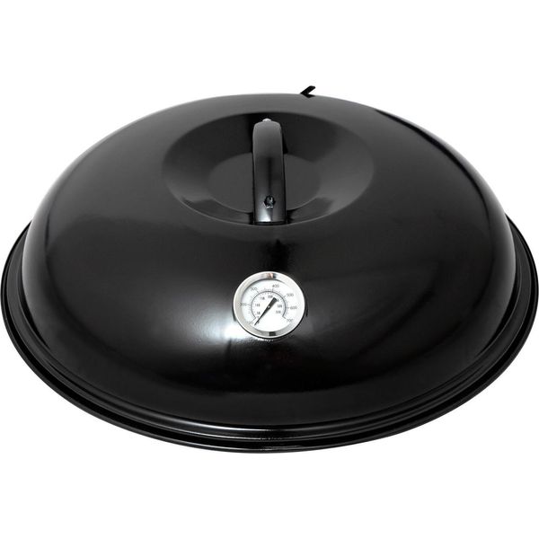 Paella World Coppa Da Forno Per Paella Grill Piastra In Ghisa Ø 36 Cm In Acciaio Con Termometro-image