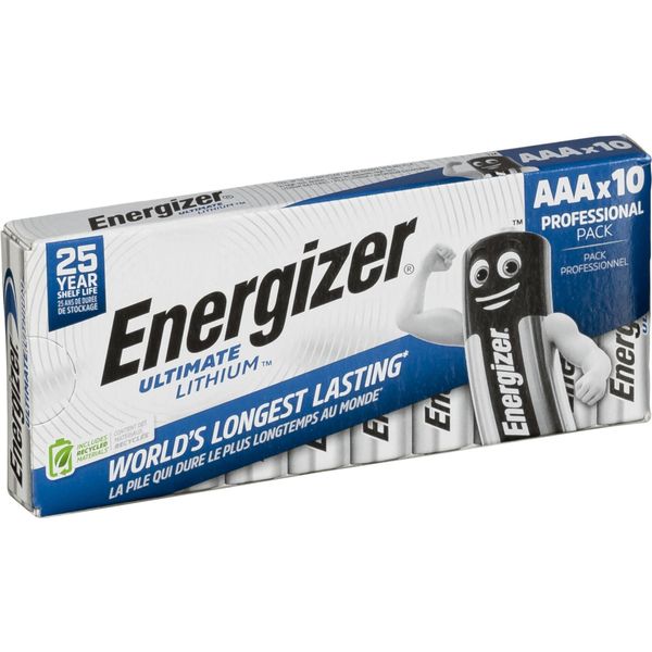 Energizer Micro (Aaa)-Batterie Lithium Ultimate Industrial LR03 1.5 V 10 St. (639754)-image