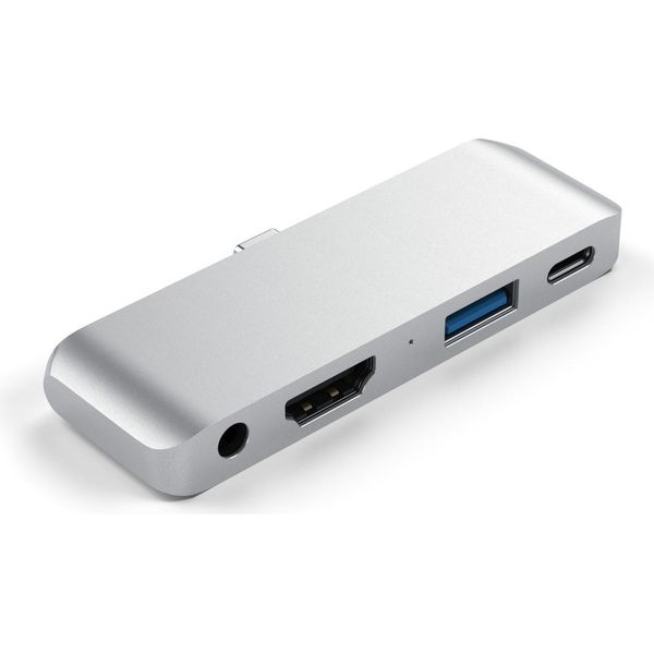 Satechi ST-TCMPHS Replicatore Di Porte E Docking Station Per Laptop Usb 3.2 Gen 1 (3.1 Gen 1) Type-C Argento-image