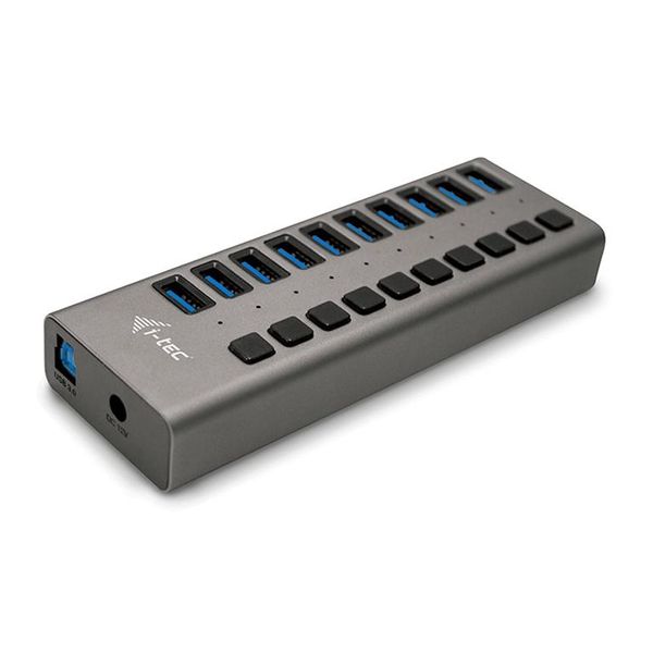 I-Tec U3CHARGEHUB10 Caricabatterie Per Dispositivi Mobili Universale Grigio Ac Ricarica Rapida Interno-image