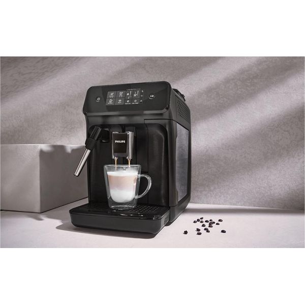 Philips Serie 1200 Serie 1200 EP1220/00 Macchina Da Caffè Automatica, Macchina Per Espresso, 1,8 Litri, Caffè In Grani, Macinino Incorporato, 1500 W, Nero-image