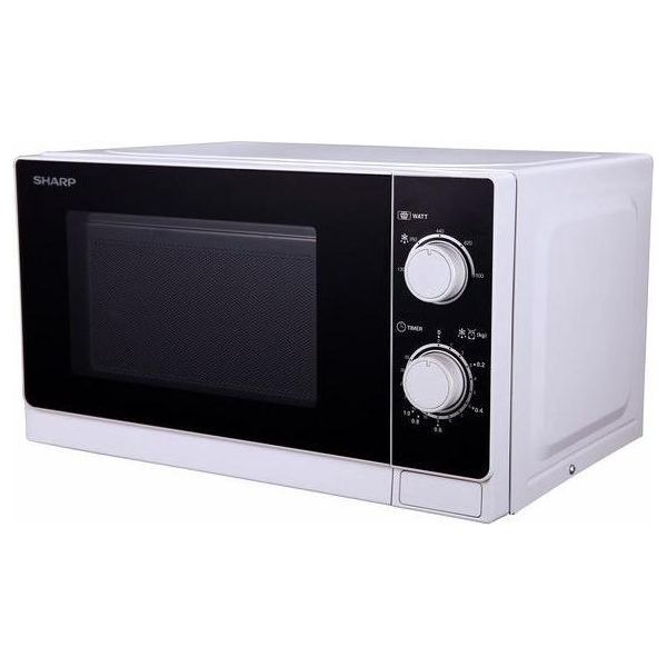 Forno A Microonde Sharp R-600WW Superficie Piana Combinato 20 L 800 W Nero Bianco-image