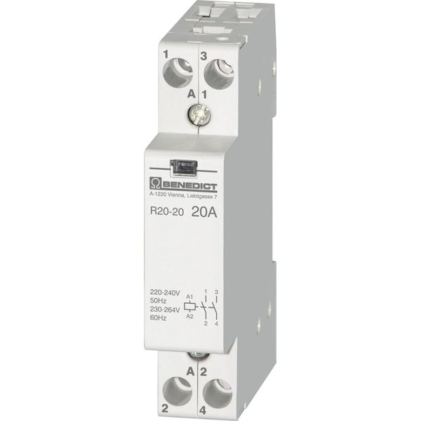 Benedict Contattore Di Installazione, 20 A, 220-240 V 50 Hz, 230-264 V 60 Hz-image