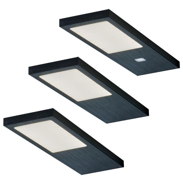 Luce Led Sottopensile Da Cucina 3X4 W, Luce Da Cucina Gamma Noir, Bianco Caldo-image