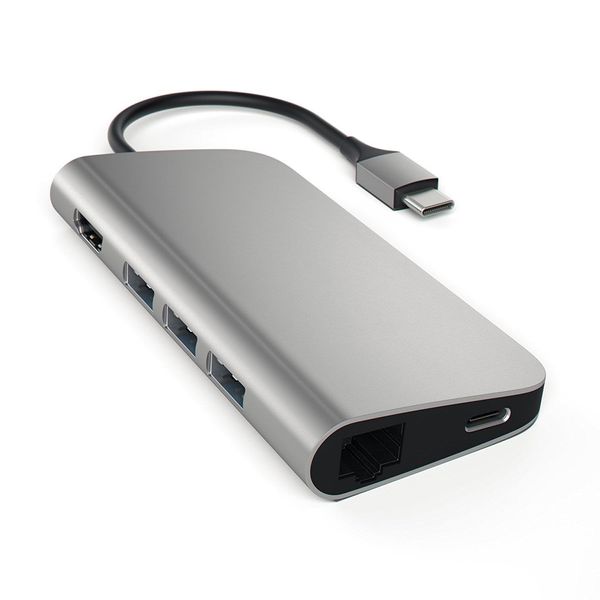 Satechi ST-TCMAM Replicatore Di Porte E Docking Station Per Laptop Usb 3.2 Gen 1 (3.1 Gen 1) Type-C Grigio-image