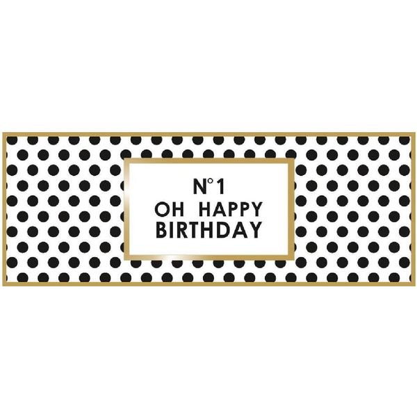 Biglietto In Rilievo Artebene Oh Happy Birthday 21X8 Cm-image