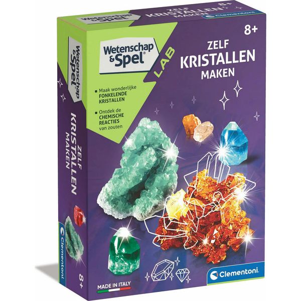 Giocattoli Scientifici Clementoni - Crea I Tuoi Cristalli - Esperimento Stem-image