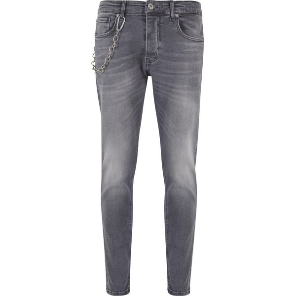 Bequeme Jeans 2Y Premium "2Y Premium Herren 2Y Tapered Fit Jeans", Herren, Gr. 31, NormalgrößEn, Grau, 97% Baumwolle, 3% Elasthan, Unifarben, Jeans-image