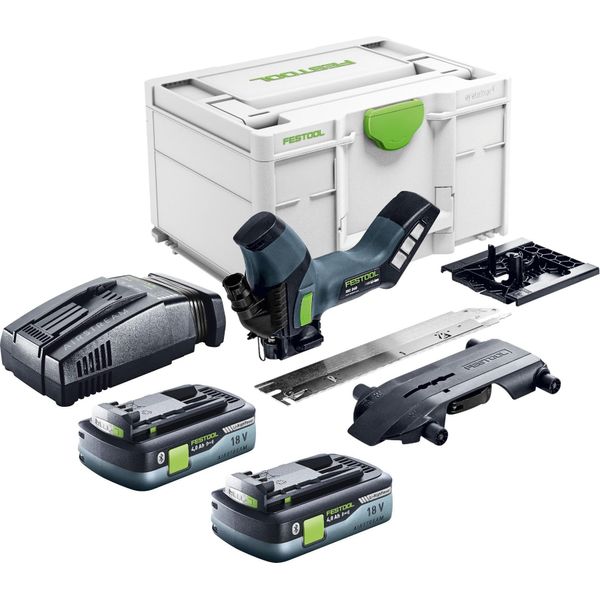 Festool Isc 240 Eb-Basic Sega Isolante A Batteria 18 V 240 Mm + 2X Batteria 4,0 Ah + Caricatore Rapido + Systainer-image