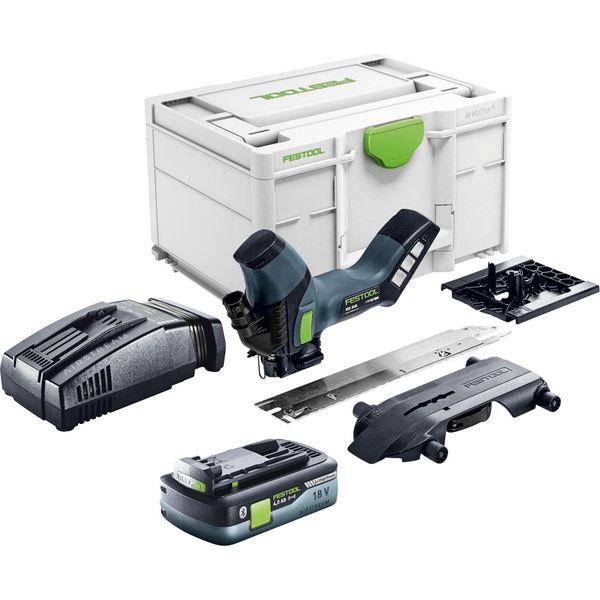 Festool Isc 240 Eb-Basic Sega Isolante A Batteria 18 V 240 Mm + 1X Batteria Ricaricabile 4,0 Ah + Caricatore Rapido + Systainer-image