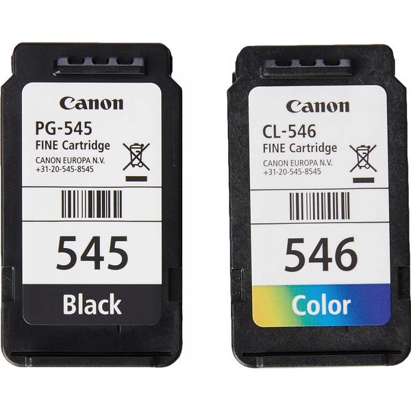 Canon PG-545 / CL-546 Multipack - Confezione Da 2 - 8 Ml - Nero, Colore (Ciano, Magenta, Giallo) - Originale - Cartuccia D'inchiostro - F-image