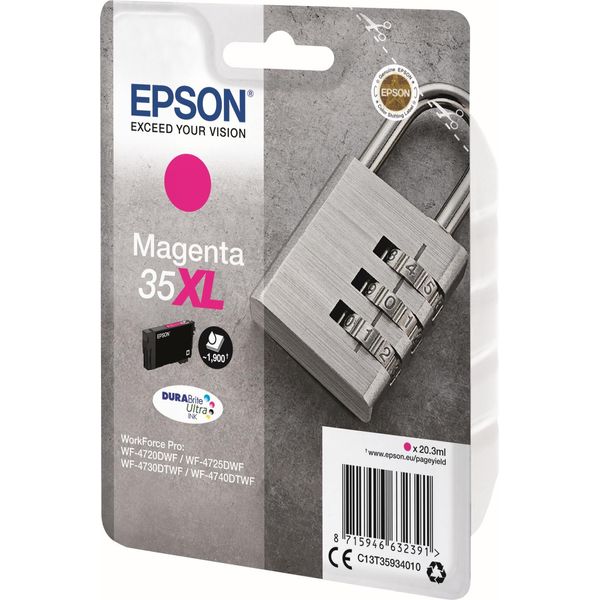 Epson 35XL - 20,3 Ml - Xl - Magenta - Original - Blisterverpackung - Tintenpatrone (C13T35934010)-image