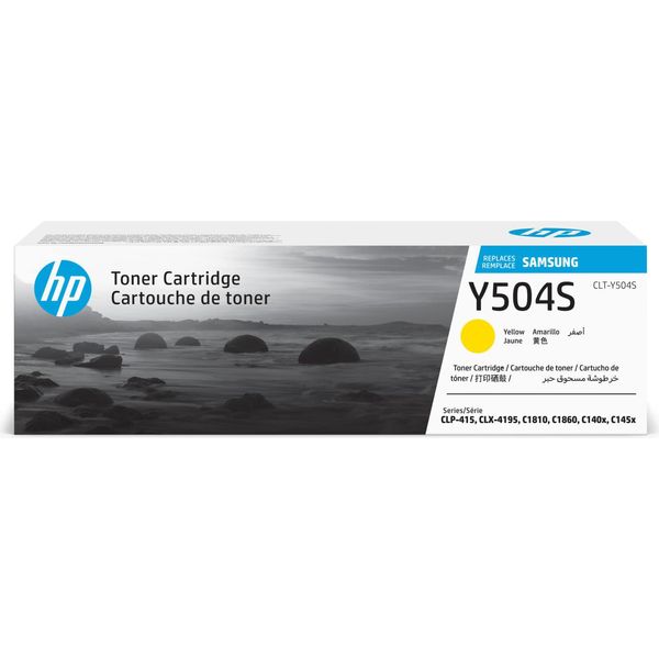 Samsung CLT-Y504S Yellow Original Toner Cartridge Cartuccia Toner 1 Pz-image