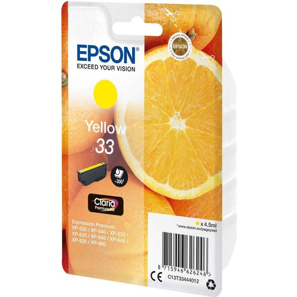 Epson 33 - 4,5 Ml - Giallo - Originale - Blister - Cartuccia D'inchiostro-image