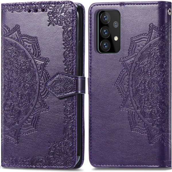 Samsung Galaxy A52/Samsung Galaxy A52S/Samsung Galaxy A52 Cover - Pelle Finta - Flip Cover Imoshion - Viola-image