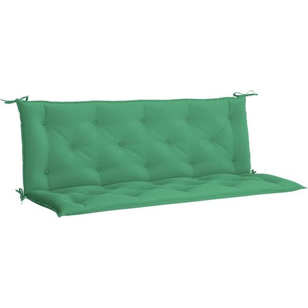 Vidaxl Cuscini Per Panca Da Giardino 2 Pz. Verde 150X50X7 Cm Tessuto Oxford-image