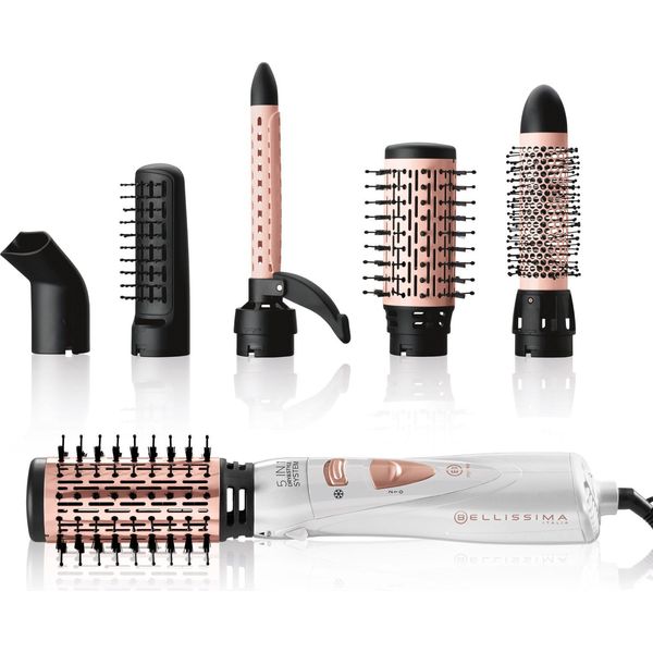 Bellissima GH18 1100 Multistyler Spazzola Elettrica Caldo Rose Gold Bianco-image