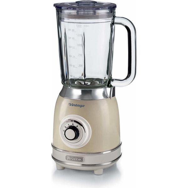 Frullatore Da Tavolo Ariete 0583/03 Vintage Tazza In Vetro 1000 W Beige-image
