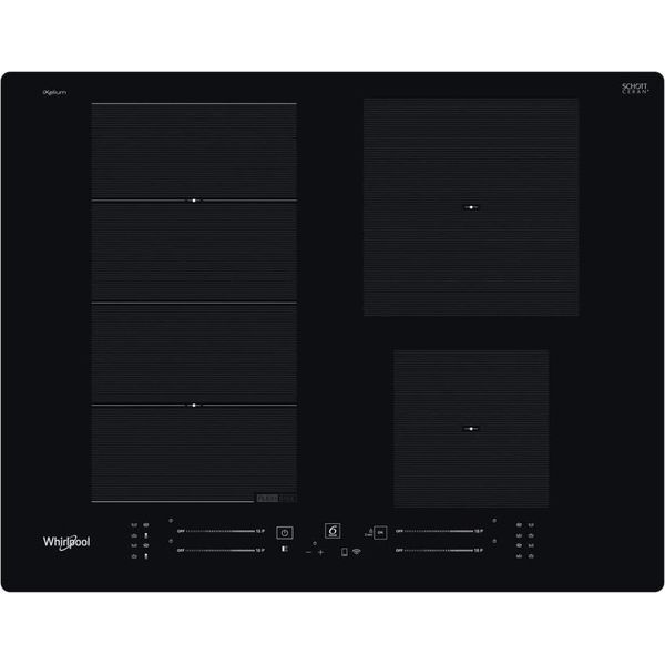 Whirlpool Piano Cottura A Induzione In Vetrovetroceramica Wf S2765 Ne Ixl Nero-image