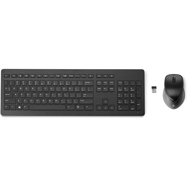 Hp Wireless Rechargeable 950MK Mouse And Keyboard Tastiera Mouse Incluso Rf Wireless Nero-image