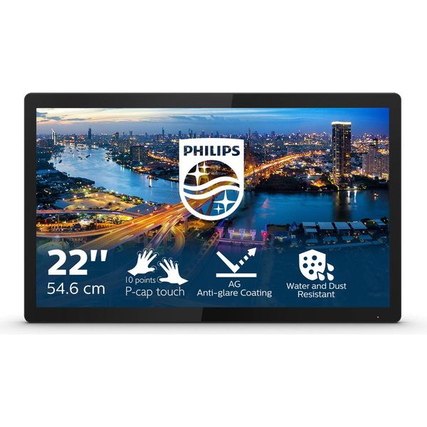 Philips B Line 222B1TFL/00 Monitor Pc 54,6 Cm (21.5") 1920 X 1080 Pixel Full Hd Led Touch Screen Nero"-image
