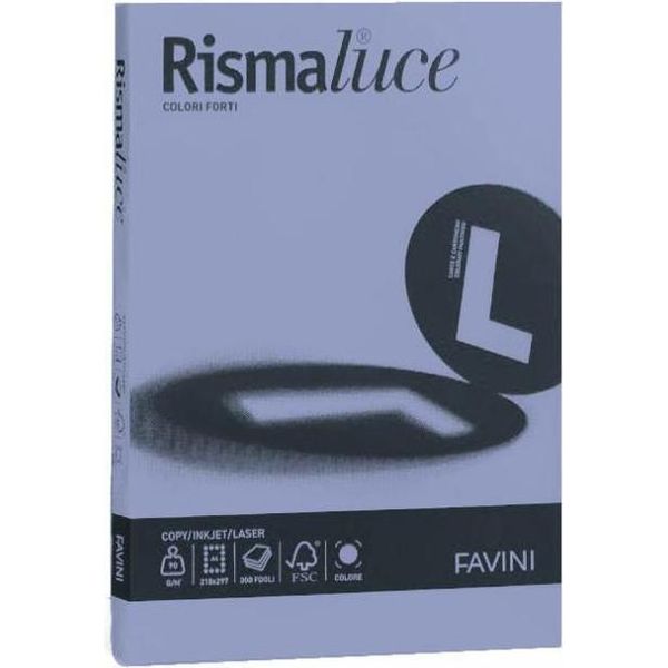 Favini Rismaluce Carta Inkjet A4 (210X297 Mm) 50 Fogli Viola-image