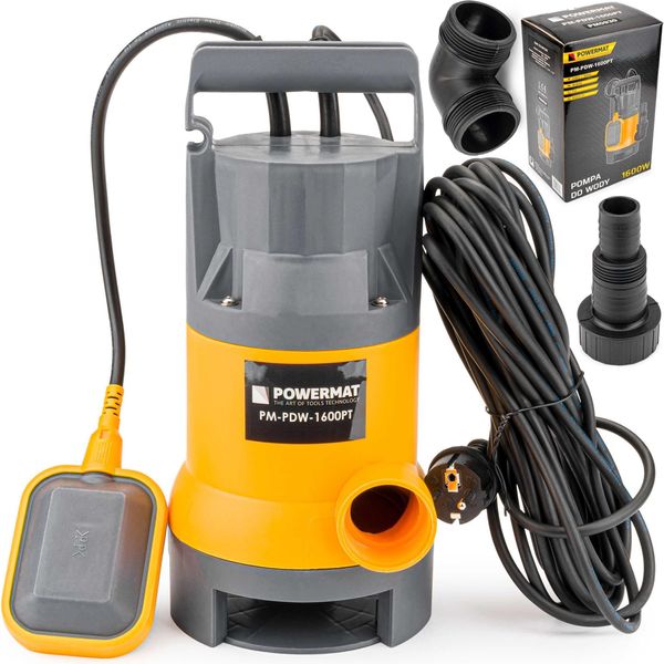 Powermat PM-PDW-1600PT Pompa Per Fanghi Di Fossa Settica 1600W A Galleggiante-image