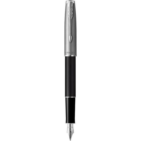 Parker 2146864 Penna Stilografica Sistema Di Riempimento Della Cartuccia Nero, Acciaio Inox 1 Pz-image